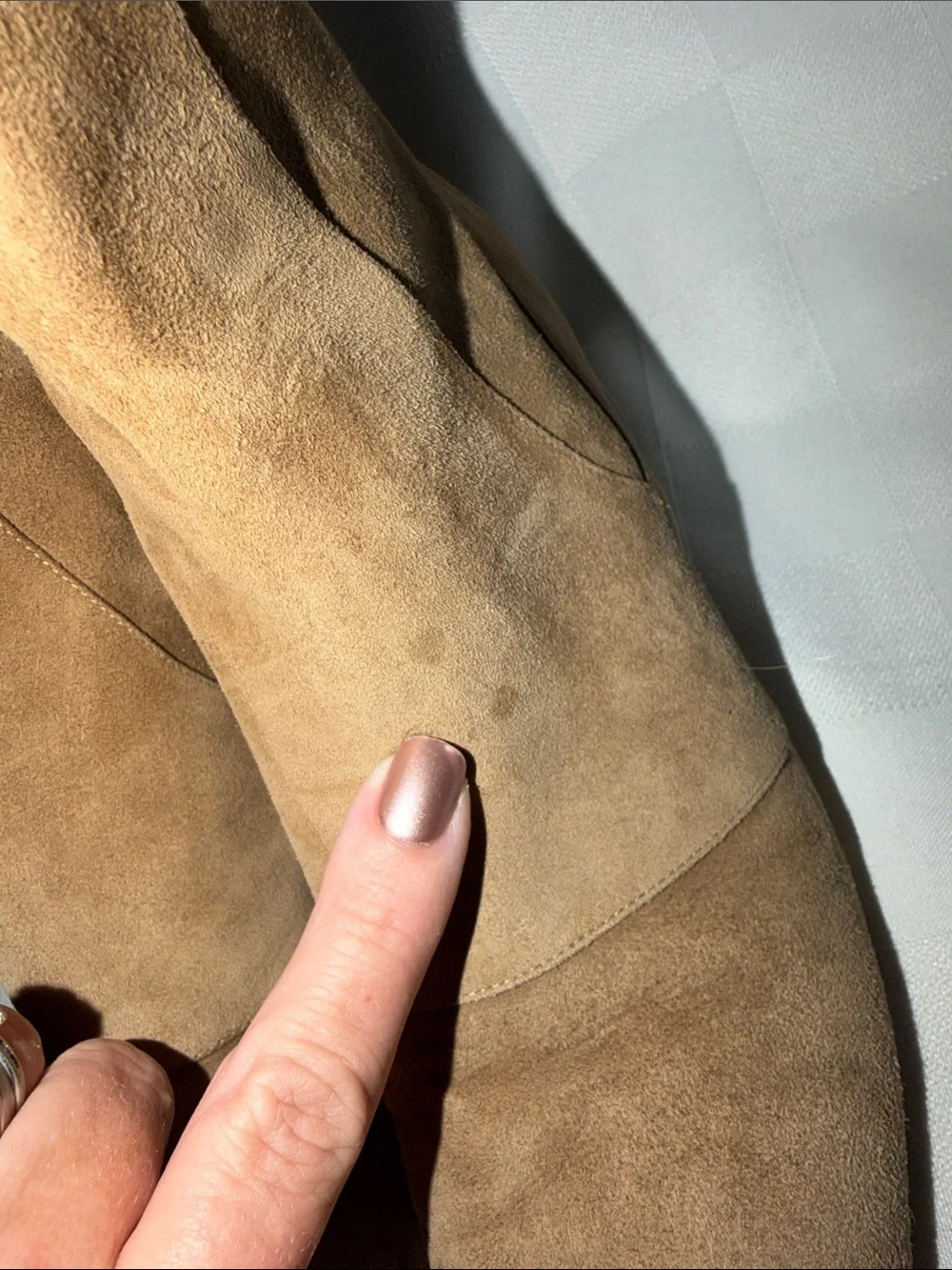 Sz 37.5 7 Manolo Blahnik Brown Suede Ankle Boots